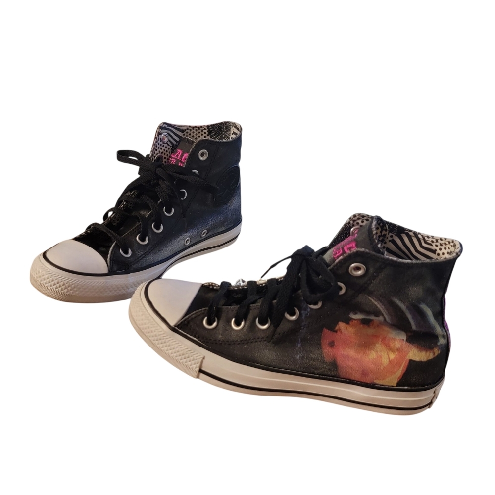 Converse X Black Sabbath Black High-Top 2014 Men Size 5 Women Size 7 PRE-OWNED